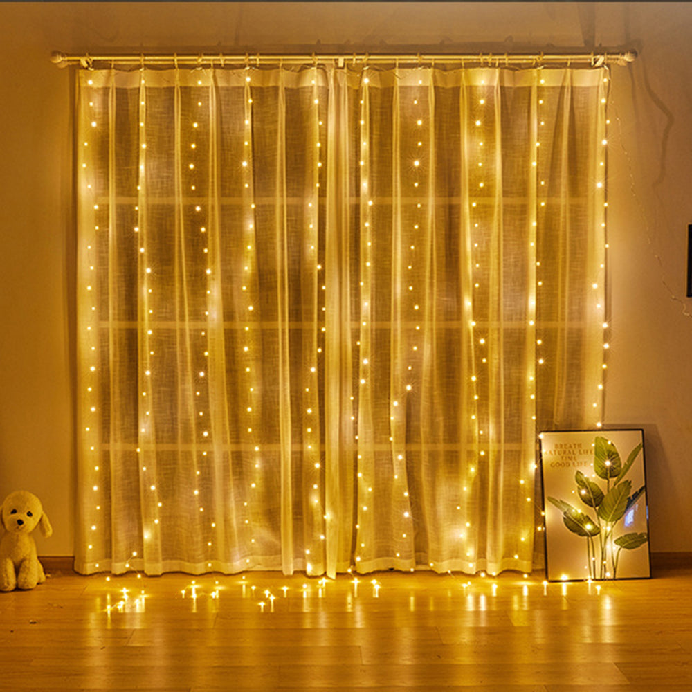 300LED Bulb Curtain String Lights