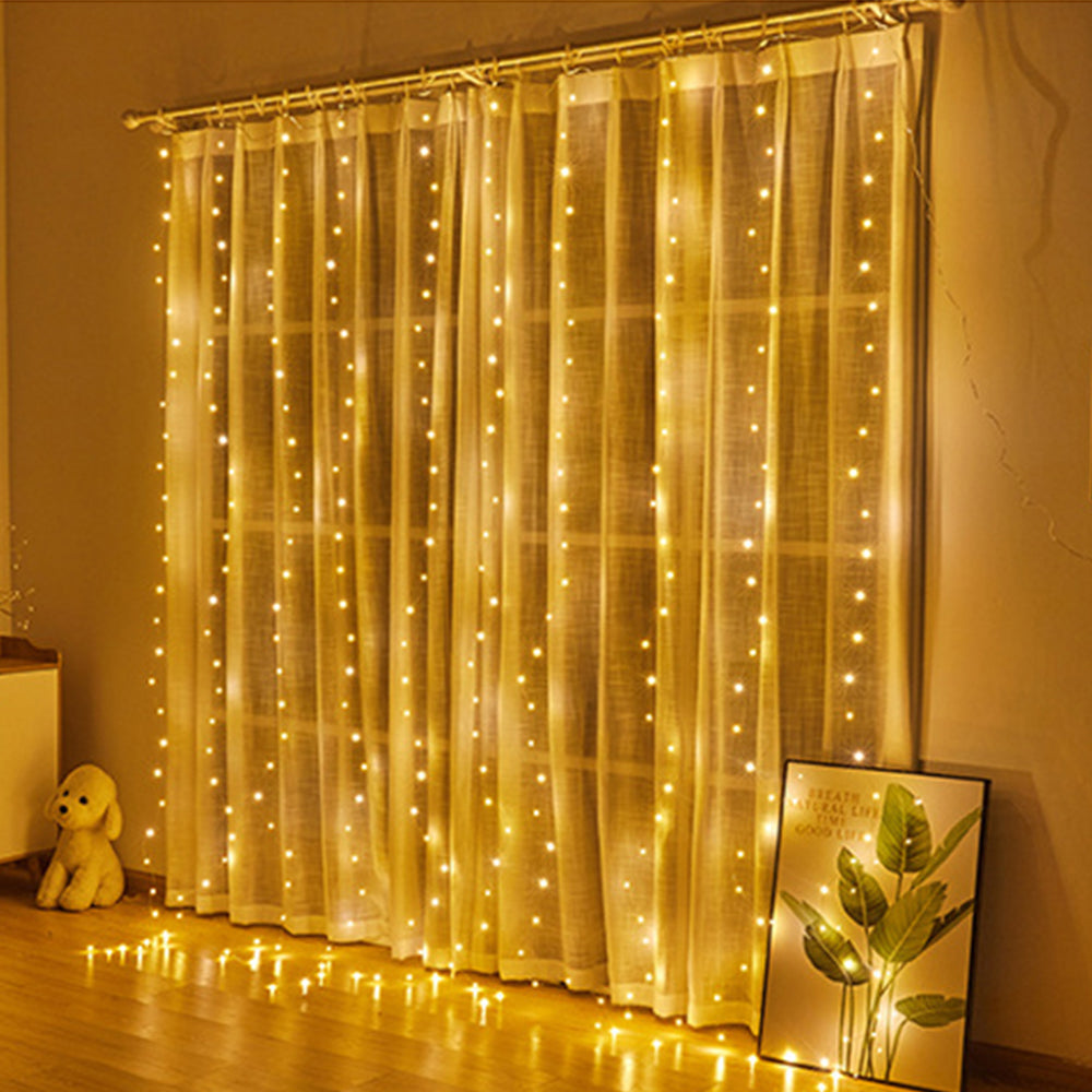 300LED Bulb Curtain String Lights