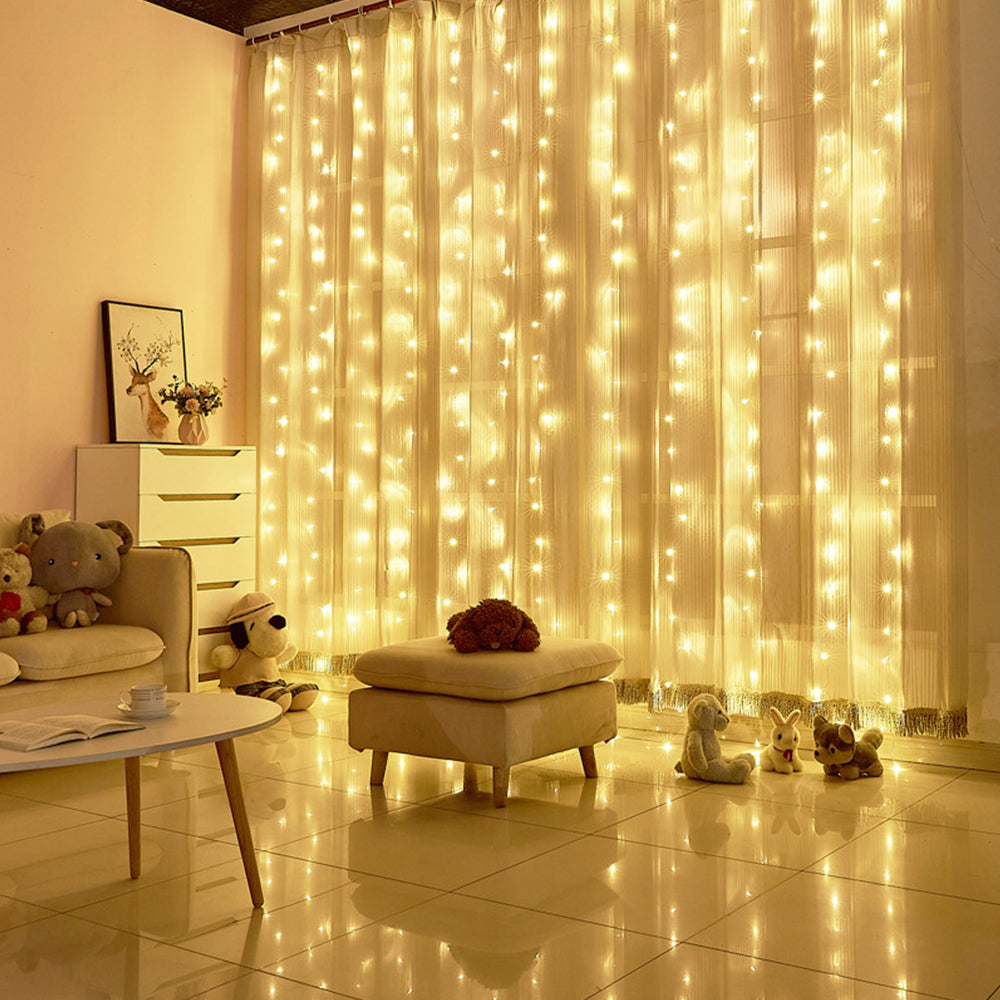 300LED Bulb Curtain String Lights