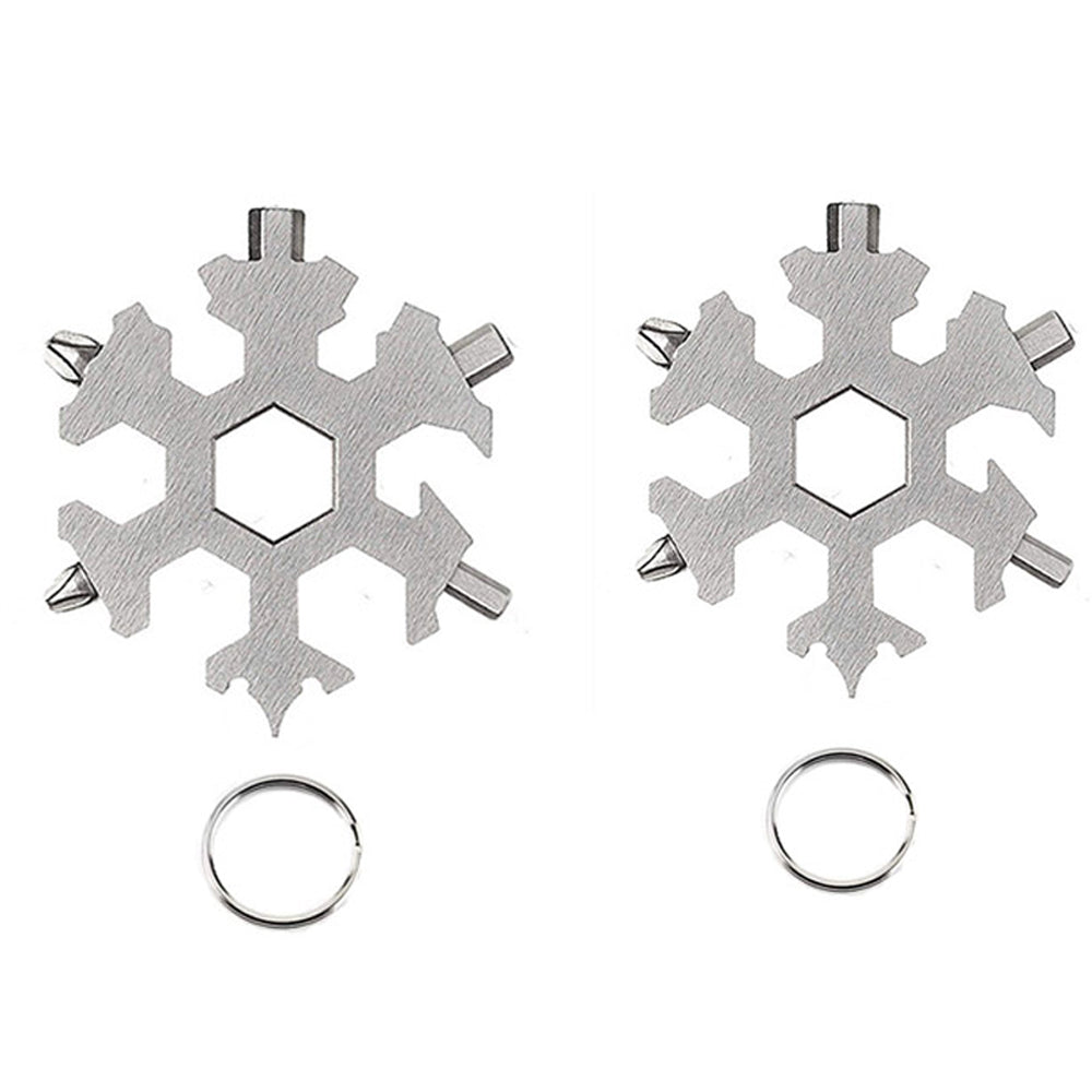 2Pcs 18-in-1 Snowflake Multi-Tool