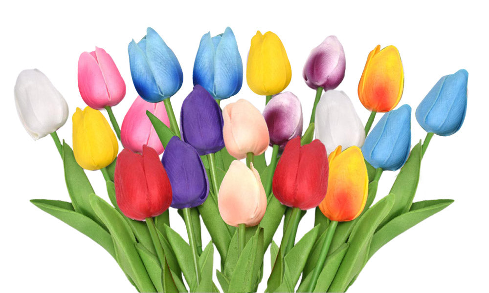 20Pcs Artificial Tulip Flowers