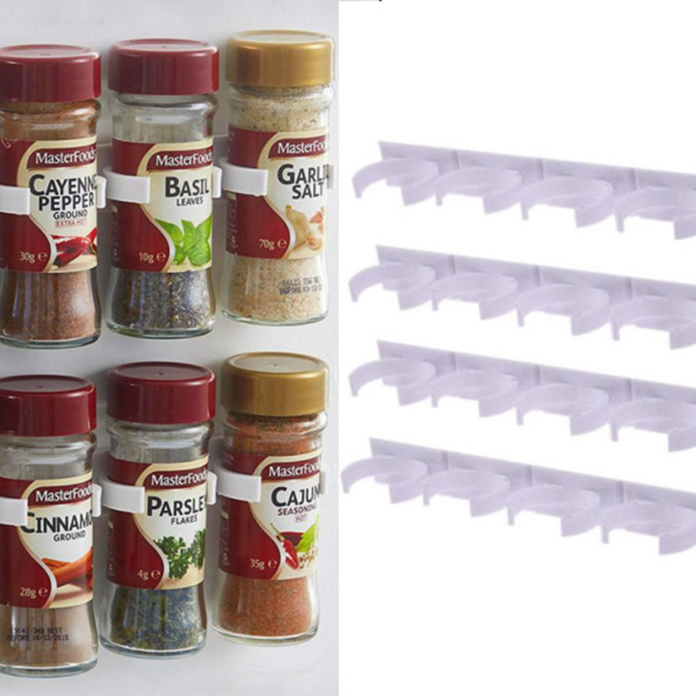 4-Pack Spice Jar Storage Racks