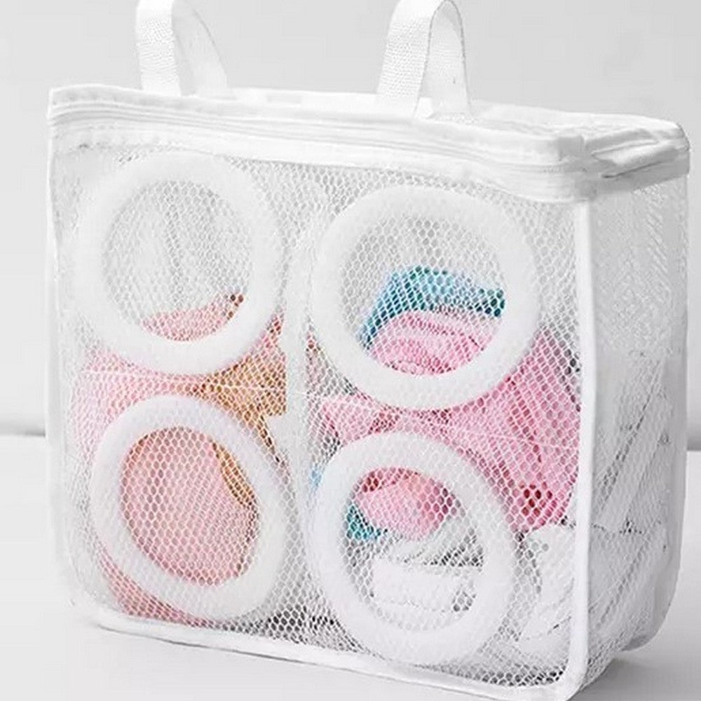 4Pcs Shoes Washing Bag Sneaker Mesh Washing Bag Shoes Laundry Bag