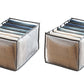 2-Pack Clothing Organizer Wardrobe Clothes Organizer for Drawers 7 Grids