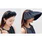 2 in 1 Sun Visor Hats Headbands for Women-Black