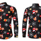 Men's Christmas Button Down Shirt-Yellow