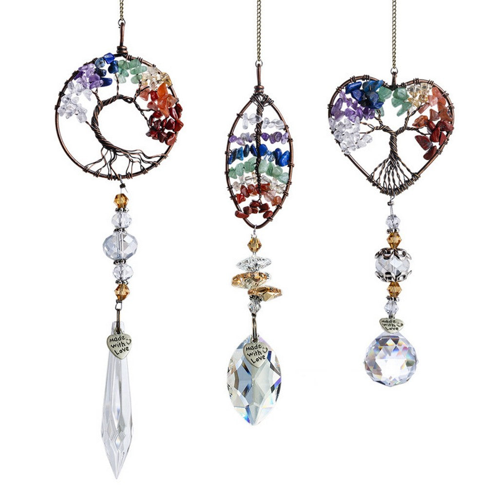 3Pcs Hanging Glass Window Pendant