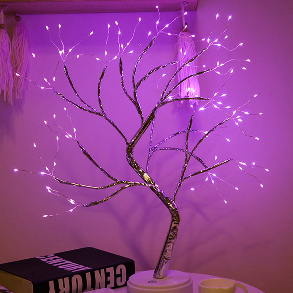 LED Tree Light Lamp Table Top USB and Battery Operated Night Light for Home