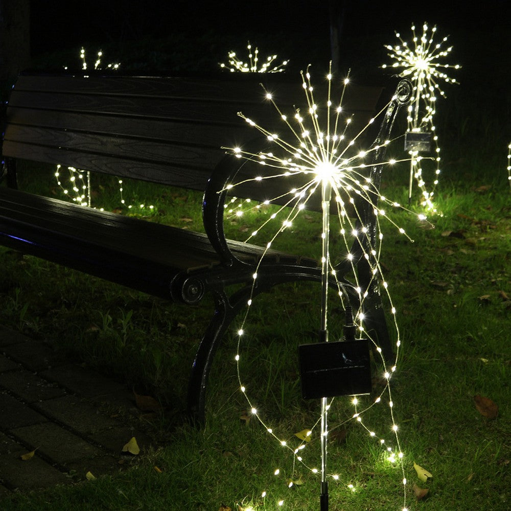 Copper Wire Ground Light Solar Fireworks Lights LED Fairy Lights