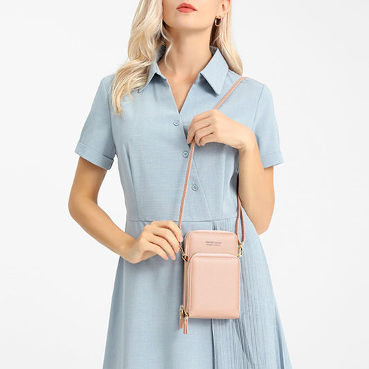 Women Mini Crossbody Mobile Phone Bag Touch Screen Bag