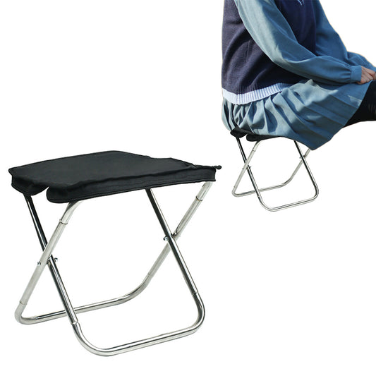 Portable Stainless Steel Folding Camping Chair with Zipper Hand Bag