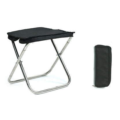 Portable Stainless Steel Folding Camping Chair with Zipper Hand Bag