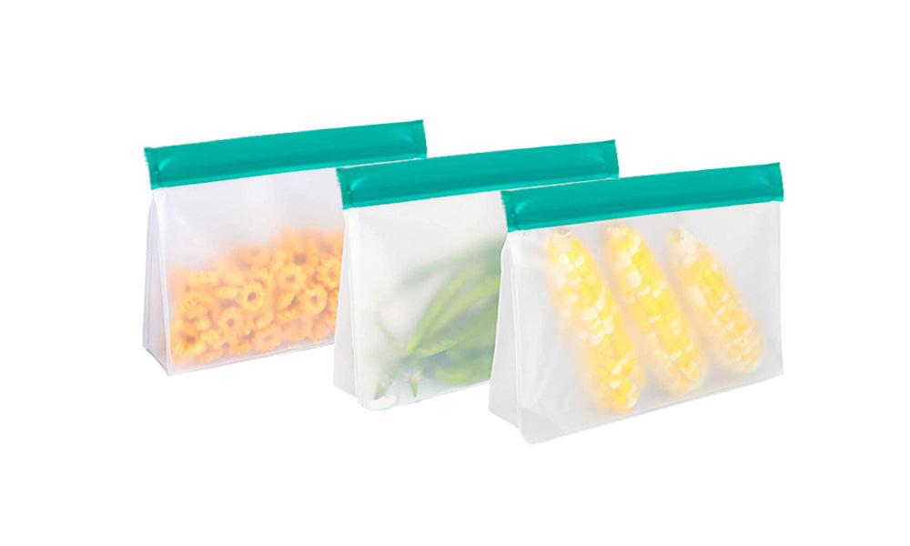 3Pack Reusable Ziplock Waterproof Snack Bags