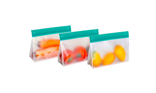 3Pack Reusable Ziplock Waterproof Snack Bags