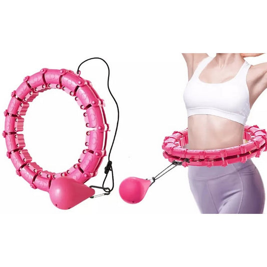 24 Knots Fitness Hula Hoop Detachable Weighted Hoops