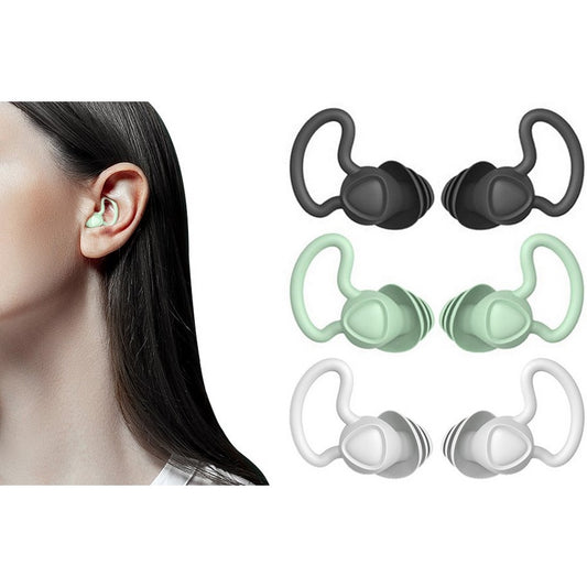 Silicone Ear Plugs Noise Cancelling Hearing Protector Study Sleep