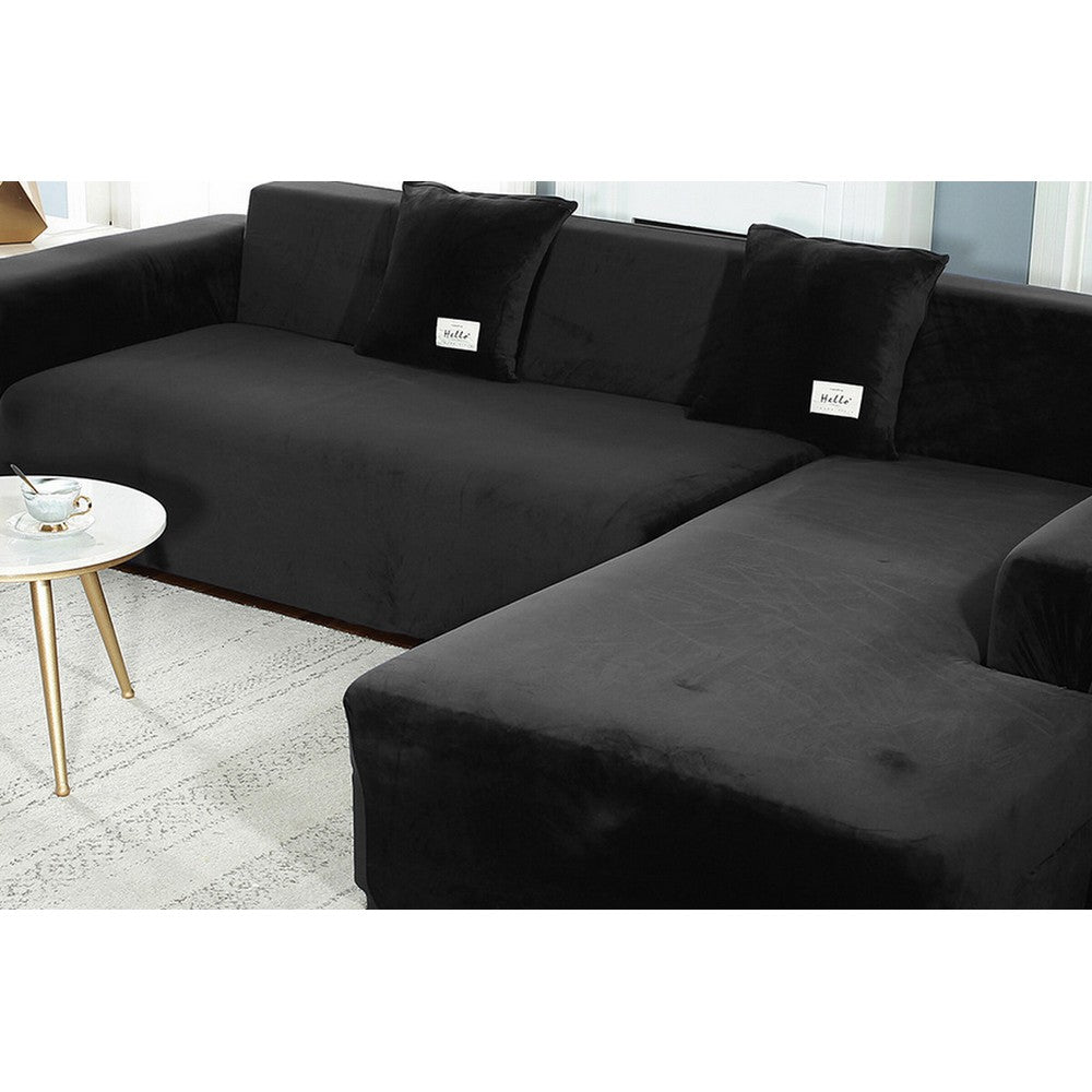 Black Stretch Sofa Cover