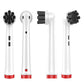 16-Pack Electric Toothbrush Heads Compatible with Oral/Oralby B-Bamboo charcoal clean style