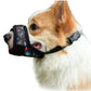 Dog Muzzle Adjustable Mouth Anti Bark Bite/Chew Mask-Black