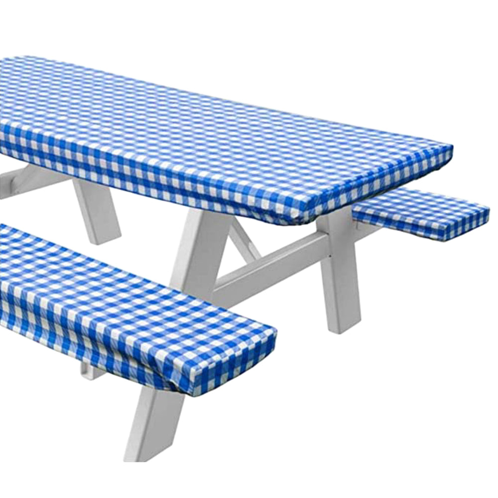 Set of 3pcs Tablecloth and Seat Covers For Outdoor Garden Bench