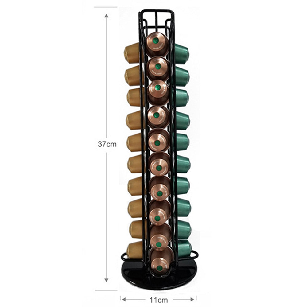 Coffee Capsules Holder Coffee Pod Dispenser Compatible with 40 Nespresso Original Line