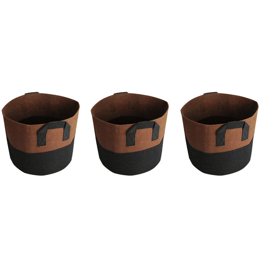 3Pcs 5 Gallon Grow Bags with Handles Fabric Plant Bags