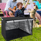 Pecopcock Dogs Crate Cover Privacy Windproof Security for Dog Pet-Black