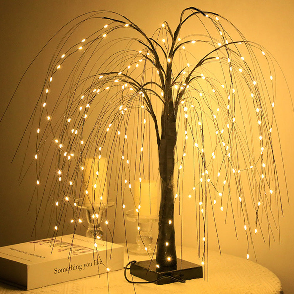 192-LED Tabletop Christmas Weeping Willow Tree Night Light