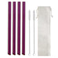 Set of 7Pcs BOBA Bubble Tea Straws Stainless Steel Wide Caliber Straws