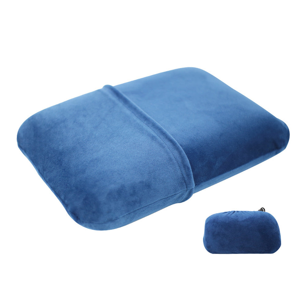 Travel Memory Foam Pillow with Pillowcase Pocket