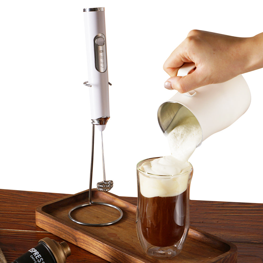 Electric Milk Frother Handheld Mini Drink Mixer