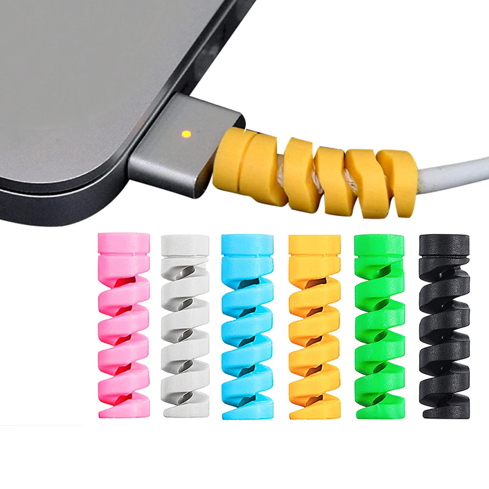 40 Pieces Cable Protector Spiral Phone Charge Cable Saver