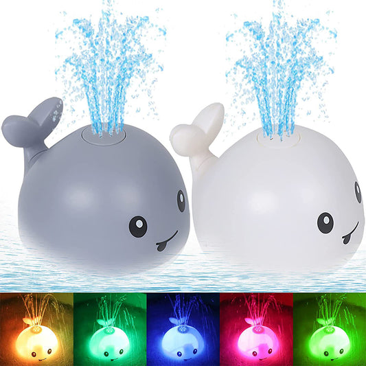 Light Up Whale Sprinkler Bathtub Toys for Toddlers
