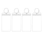 4Pcs Luggage Tags PVC Holders Portable Boarding Pass with Steel Loop
