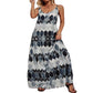 Spaghetti Straps Printed Maxi Dress