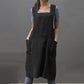 Cotton Linen Apron Dress
