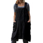 Cotton Linen Apron Dress
