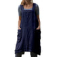 Cotton Linen Apron Dress