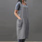 Cotton Linen Apron Dress