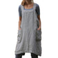Cotton Linen Apron Dress