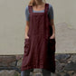 Cotton Linen Apron Dress