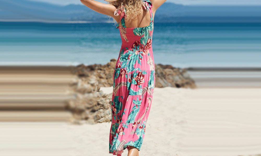 Shirred Maxi Dress