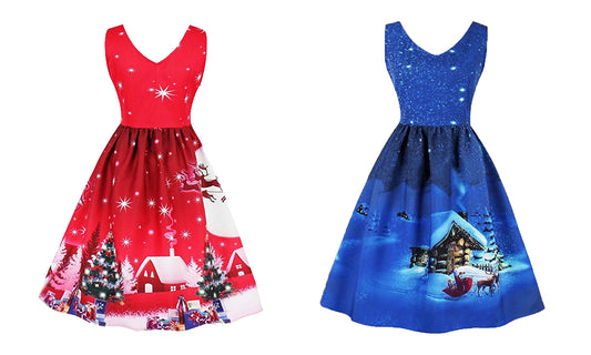 Women's Summer Sleeveless Christmas Dress