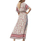 Floral Short Sleeve Maxi Dress