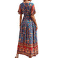 Floral Short Sleeve Maxi Dress