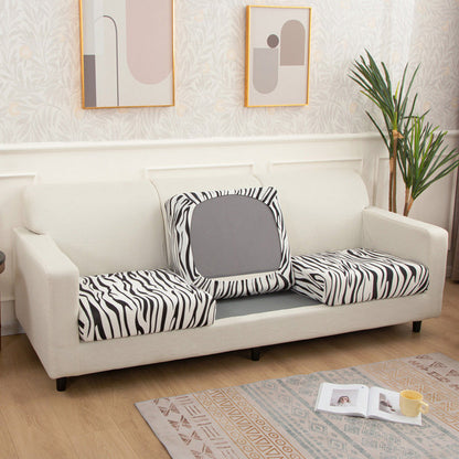 2Pcs Printed Stretchable Sofa Seat Cover