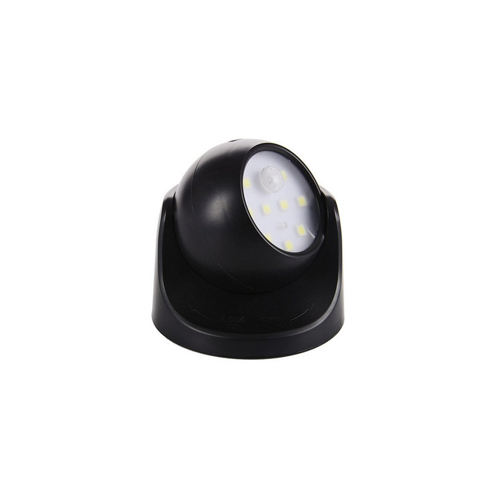 Set of 2Pcs 360 degree Battery Operated Motion Sensor Light-Black