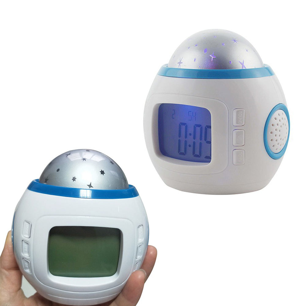 Star Projection Alarm Clock Lamp