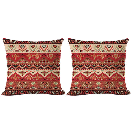 2Pcs Boho Printed Cushion Cover