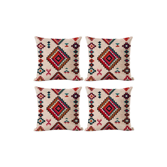 4Pcs Boho Printed Cushion Cover